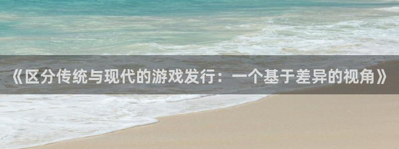 亿万28防水的质量怎么样：《区分传统与现代的游戏发行：一个基于差异的视角》